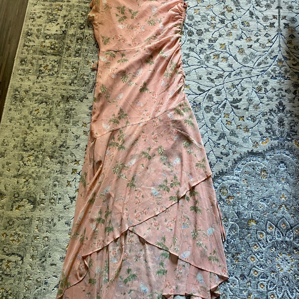 NWT Banana Republic Floral Ruched One Shoulder Dress